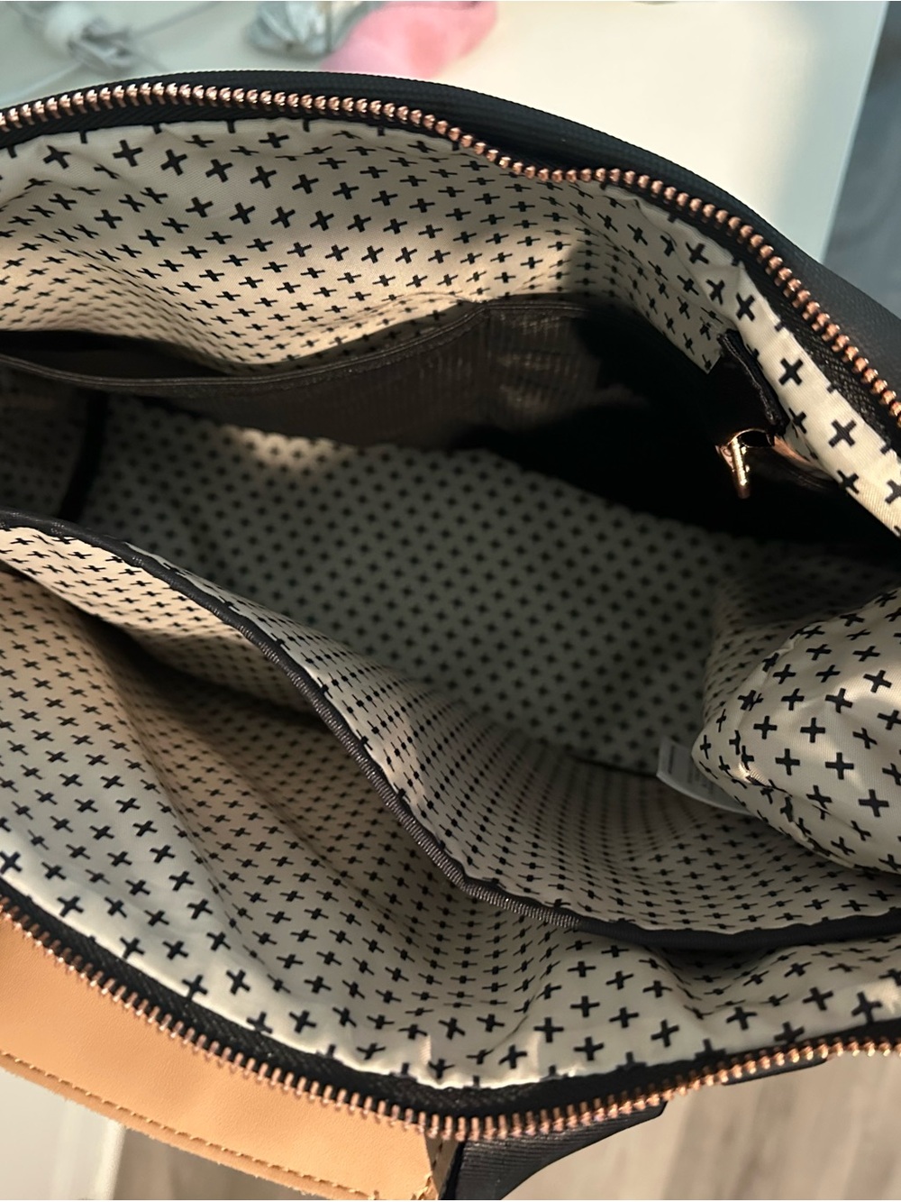 Petunia Pickle Bottom Pivot Pack Tote & Backpack in Black and Cream BRAND NEW - Picture 5 of 8